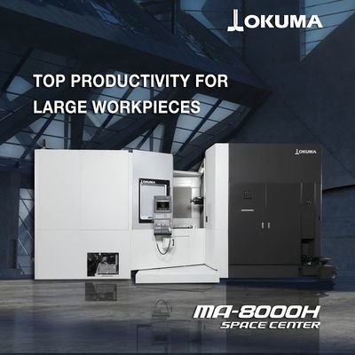 OKUMA’S NEW MA-8000H MACHINING CENTRE ENABLES ADDITIONAL AUTOMATION AND ENERGY EFFICIENCY